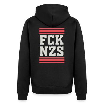 Nazis des droits de l'homme - Veste à capuche bio Premium Unisexe - noir - Dos - Nico (187cm)