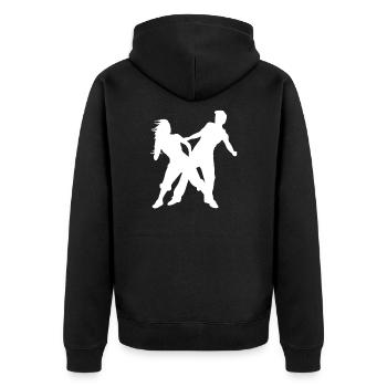 danse - Veste à capuche bio Premium Unisexe - noir - Dos - Nico (187cm)