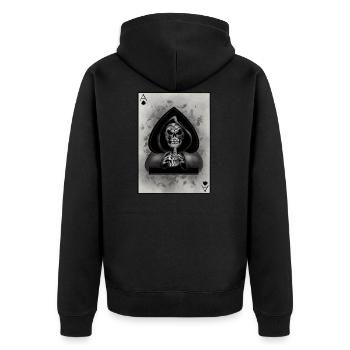 Game Over - Veste à capuche bio Premium Unisexe - noir - Dos - Nico (187cm)