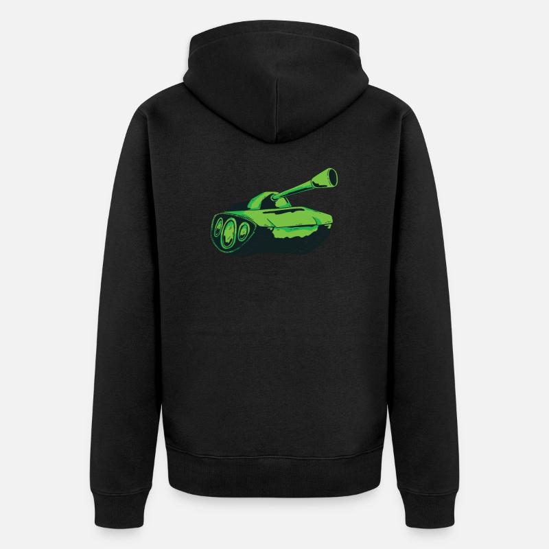 Schütze - Unisex Premium Bio Zip Hoodie - Schwarz