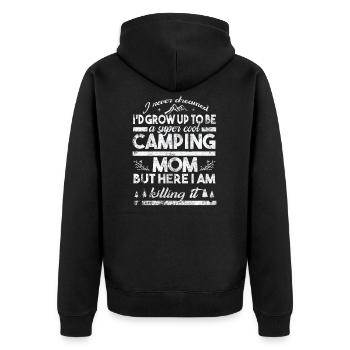 Caravane camping caravane camping car - Veste à capuche bio Premium Unisexe - noir - Dos - Nico (187cm)