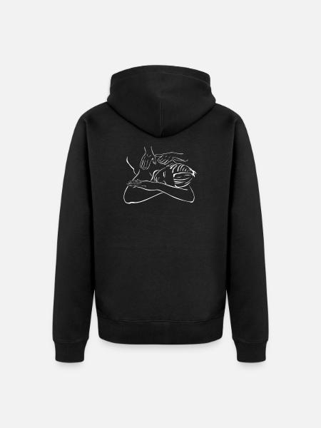 massage - Veste à capuche bio Premium Unisexe - noir