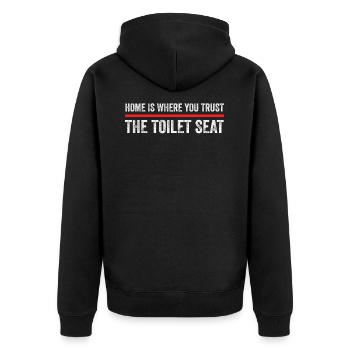Meme Saying Funny Gift - Veste à capuche bio Premium Unisexe - noir - Dos - Nico (187cm)