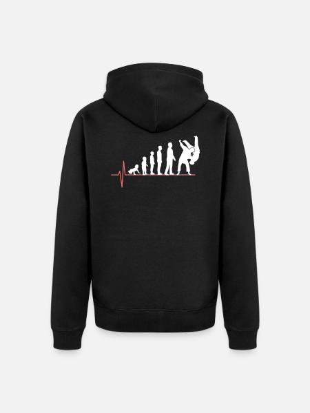 Judo4 - Unisex Premium Bio Zip Hoodie - Schwarz