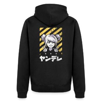 Anime Otaku - Veste à capuche bio Premium Unisexe - noir - Dos - Nico (187cm)