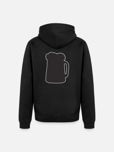 Grandfather - Unisex Premium Organic Zip Hoodie - black