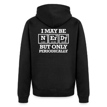 Cadeau de nerd scientifique - Veste à capuche bio Premium Unisexe - noir - Dos - Nico (187cm)