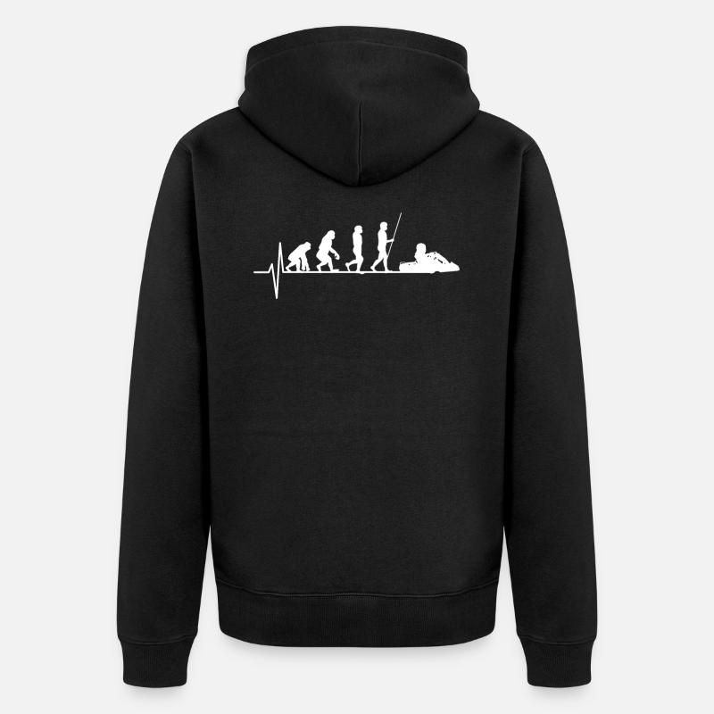 Kartsport Evolution - Unisex Premium Bio Zip Hoodie - Schwarz