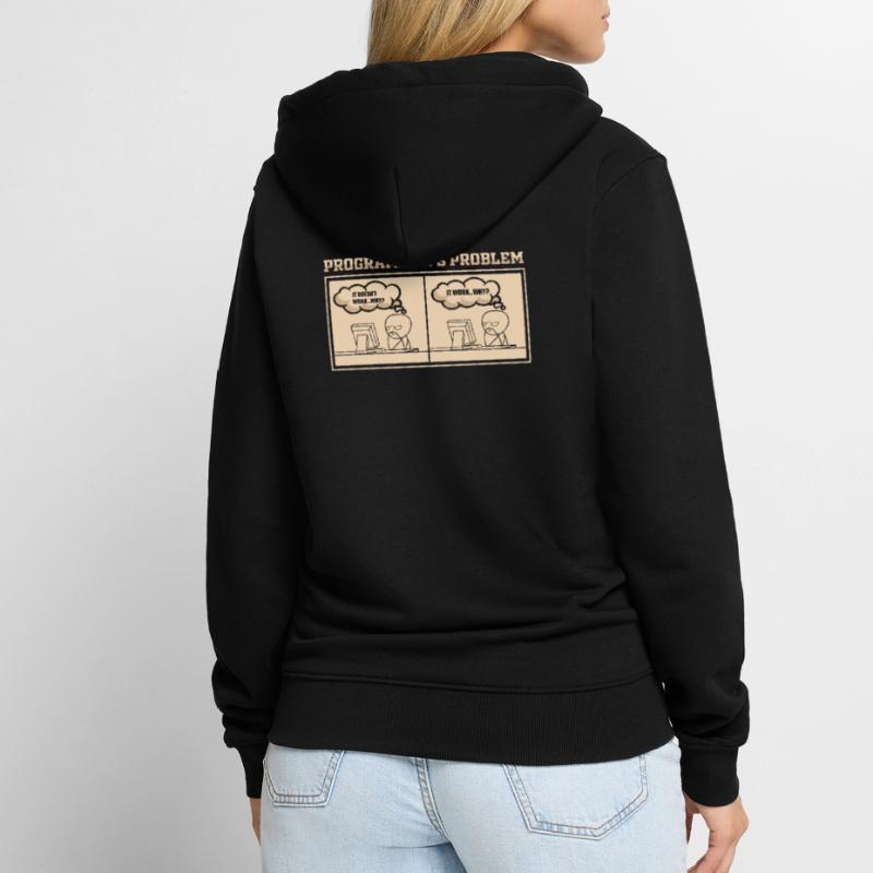 Programmer saying gift Unisex Premium Organic Zip Hoodie