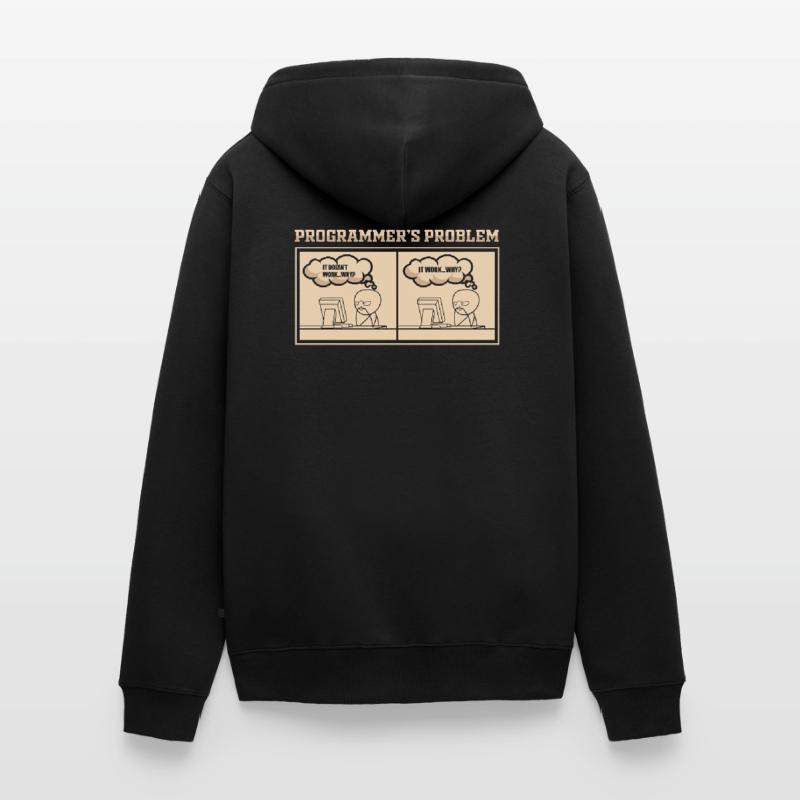 Programmer saying gift Unisex Premium Organic Zip Hoodie