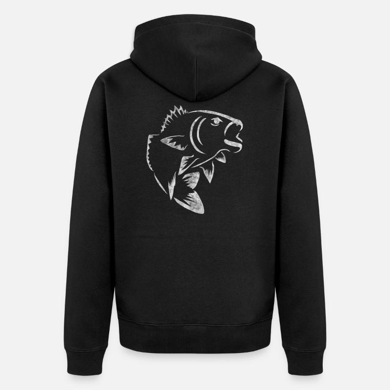 Pêche à la pere - Veste à capuche bio Premium Unisexe - noir