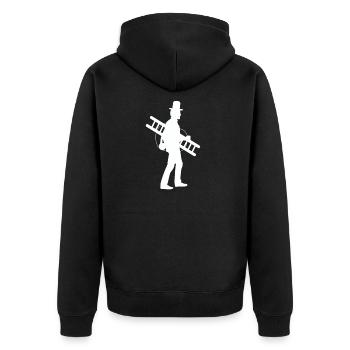 ramoneur - Veste à capuche bio Premium Unisexe - noir - Dos - Nico (187cm)