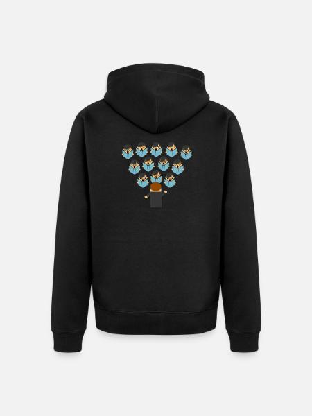 Choir - Unisex Premium Organic Zip Hoodie - black