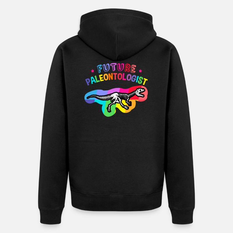 Futur paléontologue - Veste à capuche bio Premium Unisexe - noir