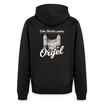 Joueur d'orgue orgue musicien joueur d'orgue - Veste à capuche bio Premium Unisexe - noir - Dos - Nico (187cm)