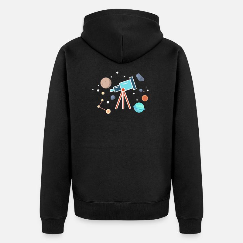 astronomie - Veste à capuche bio Premium Unisexe - noir