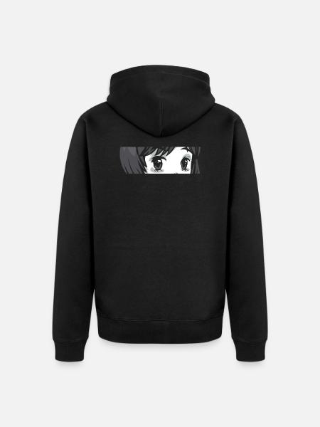 Manga - Unisex Premium Organic Zip Hoodie - black