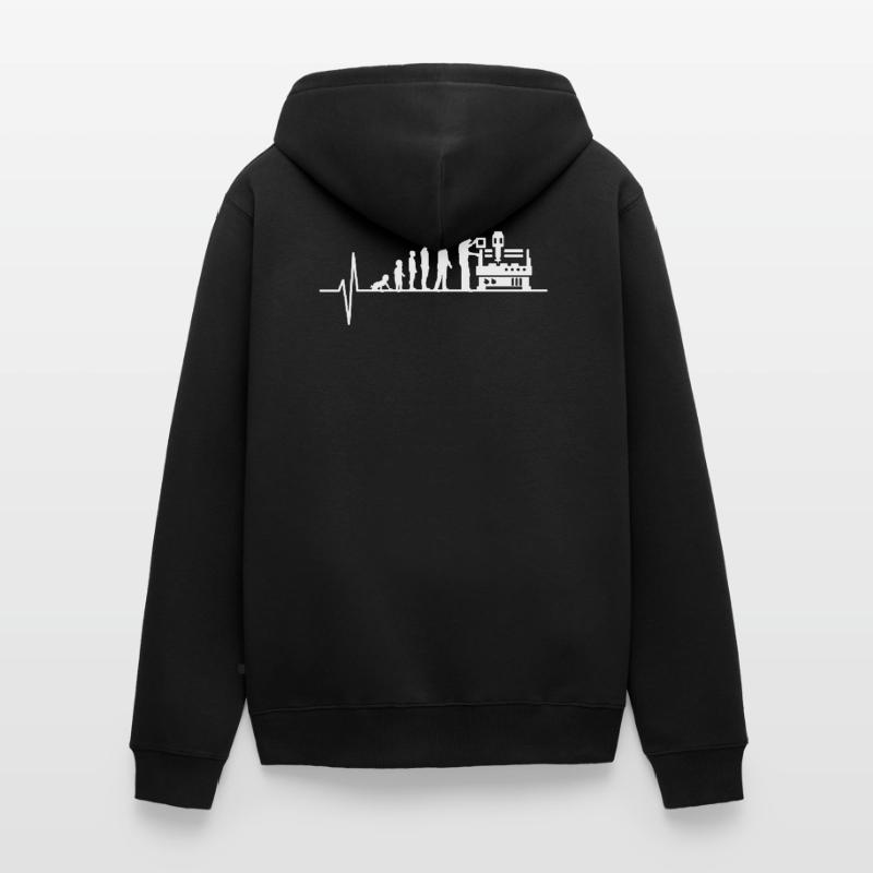 Cutting machine operator Evolution Unisex Premium Organic Zip Hoodie