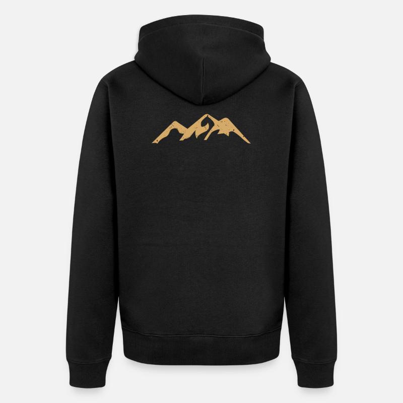 grimper - Veste à capuche bio Premium Unisexe - noir