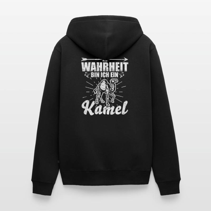 Kamel Kamel Kamel Unisex Premium Bio Zip Hoodie