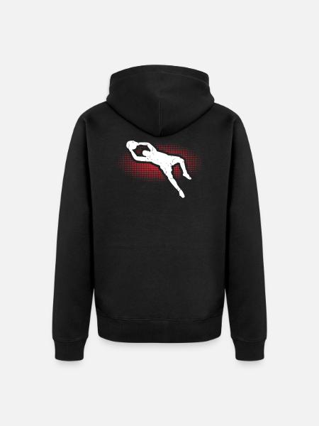 goalkeeper - Unisex Premium Organic Zip Hoodie - black