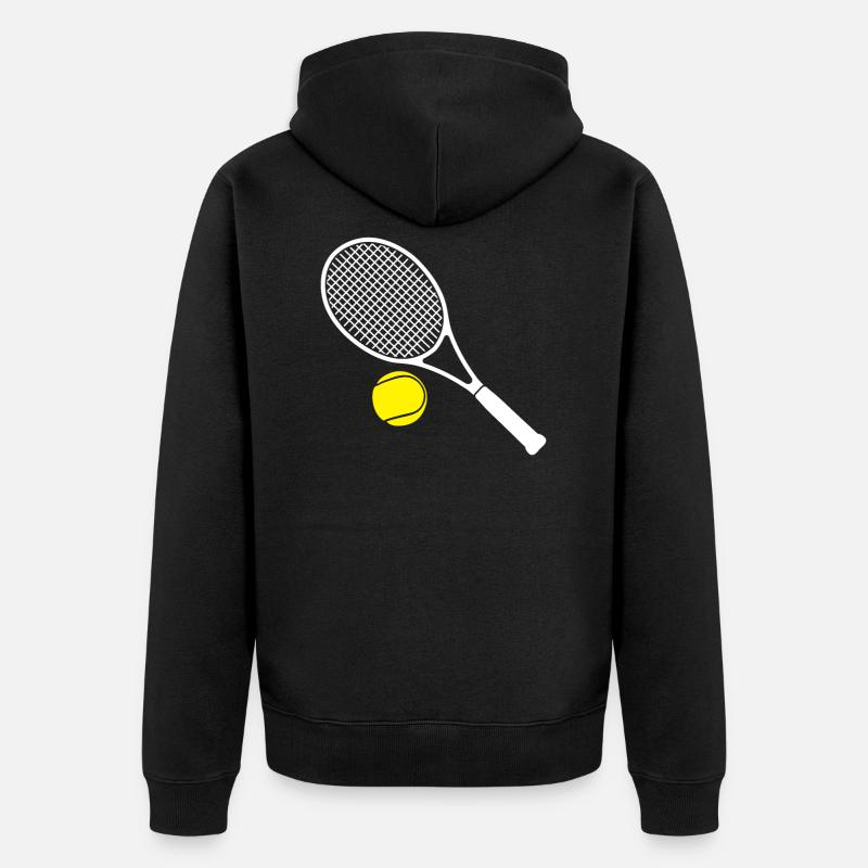 tennis - Veste à capuche bio Premium Unisexe - noir