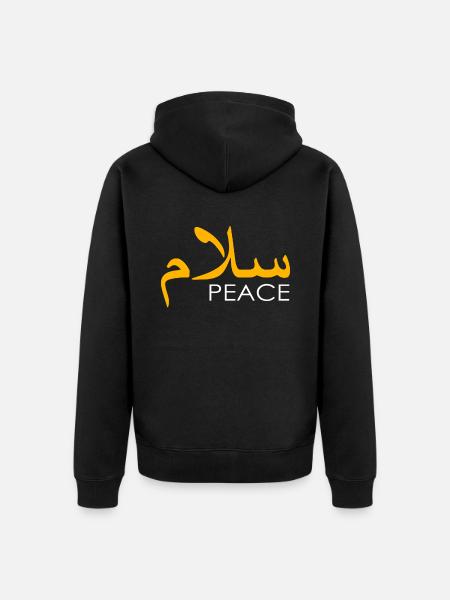 Salam Peace - Veste à capuche bio Premium Unisexe - noir