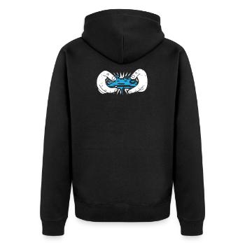 Gaming - Veste à capuche bio Premium Unisexe - noir - Dos - Nico (187cm)