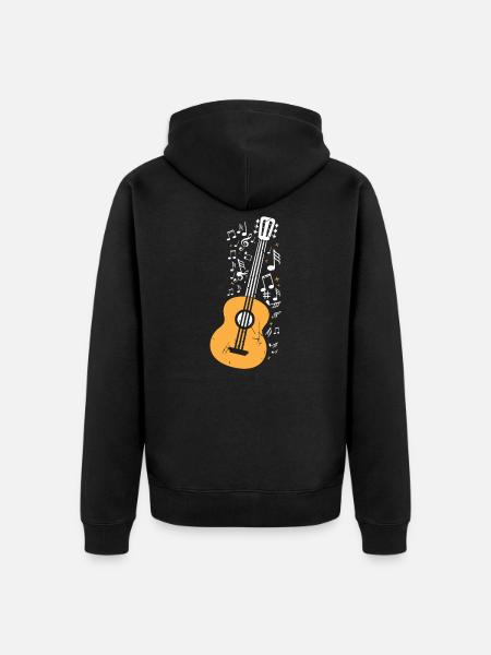 Guitare - Veste à capuche bio Premium Unisexe - noir
