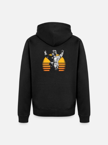fire Department - Unisex Premium Organic Zip Hoodie - black
