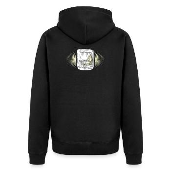 Gin - Veste à capuche bio Premium Unisexe - noir - Dos - Nico (187cm)