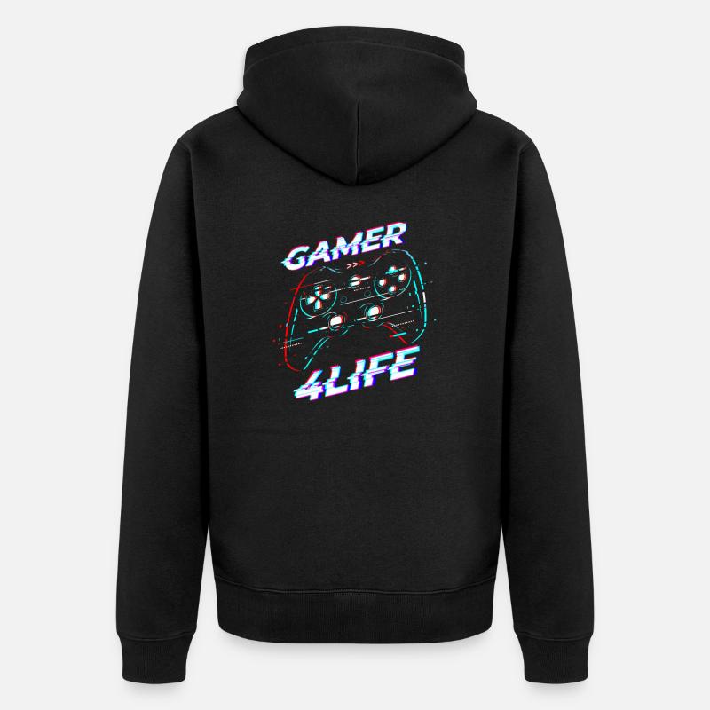 Jouez pour la vie - Veste à capuche bio Premium Unisexe - noir