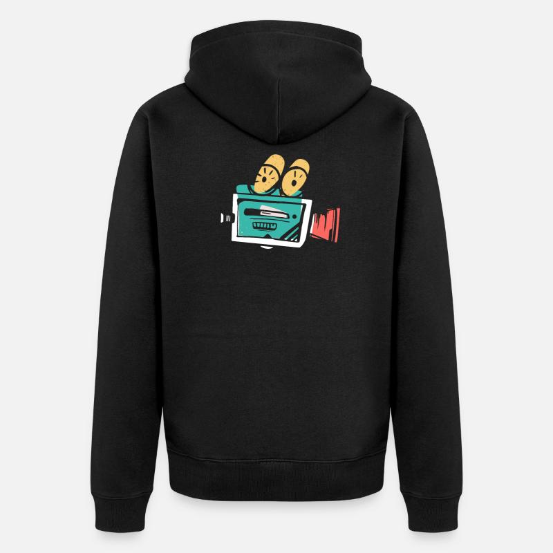 cinéma - Veste à capuche bio Premium Unisexe - noir