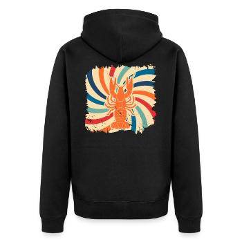 Homard - Veste à capuche bio Premium Unisexe - noir - Dos - Nico (187cm)