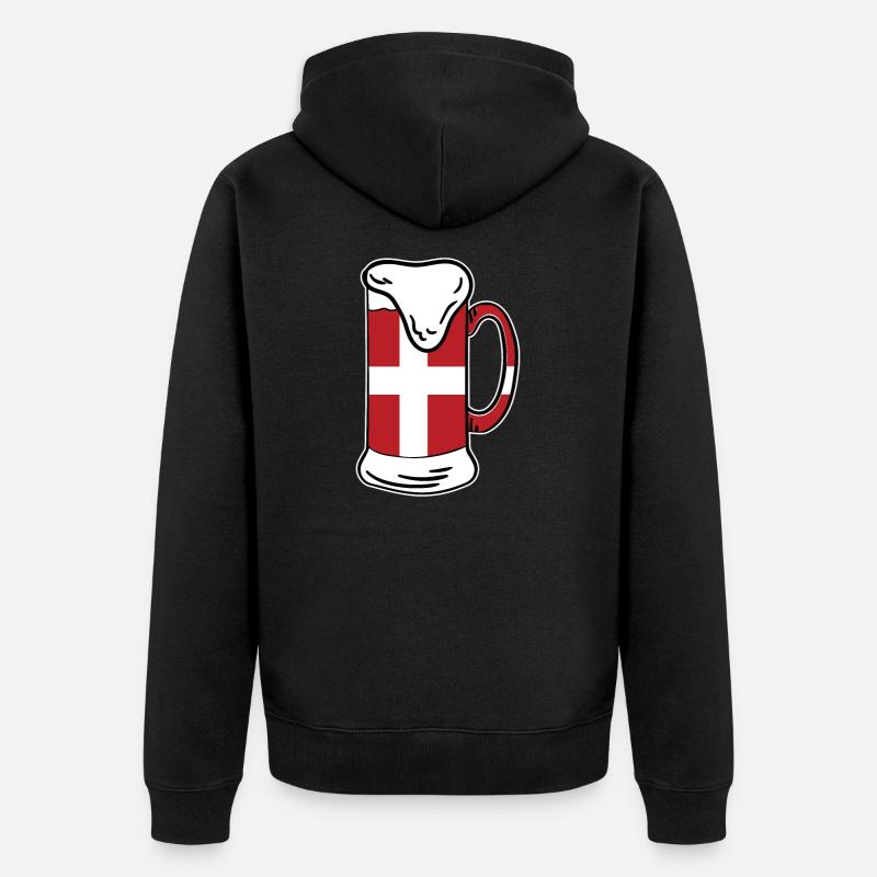 Danemark - Veste à capuche bio Premium Unisexe - noir