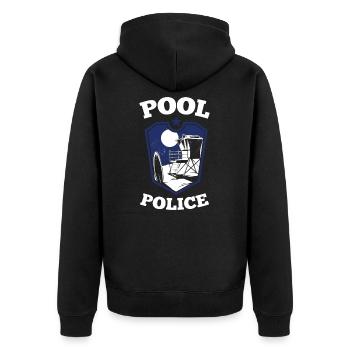 Piscine extérieure Police sauveteur sauveteur piscine extérieure - Veste à capuche bio Premium Unisexe - noir - Dos - Nico (187cm)