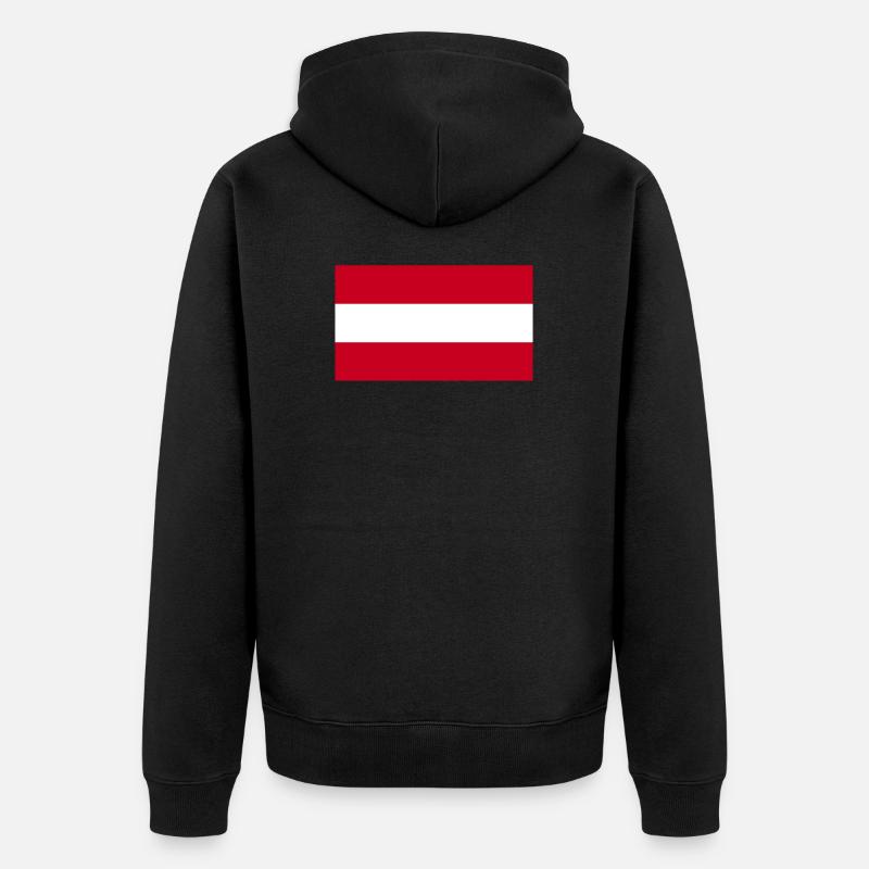 L'Autriche - Veste à capuche bio Premium Unisexe - noir