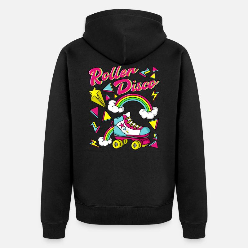 Discothèque à rouleaux - Veste à capuche bio Premium Unisexe - noir