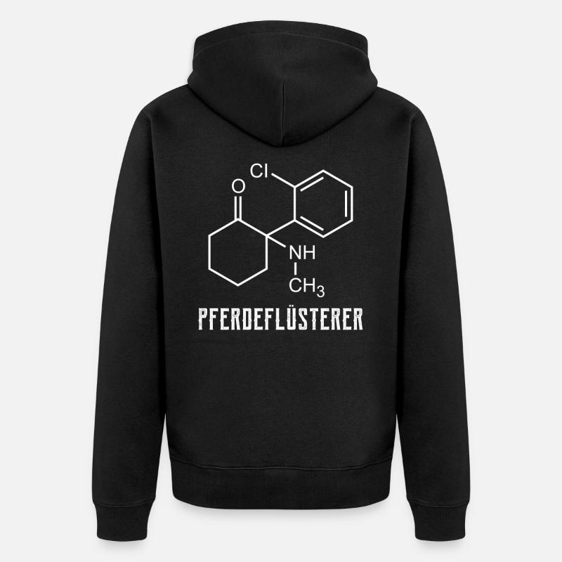 Chuchoteurs de chevaux, pousse de drogues Ketamine Keta - Veste à capuche bio Premium Unisexe - noir