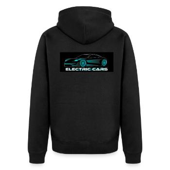 Voiture électrique - Veste à capuche bio Premium Unisexe - noir - Dos - Nico (187cm)