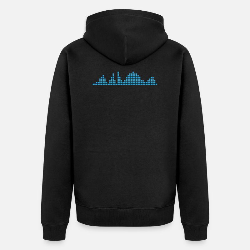 Tontechniker - Unisex Premium Bio Zip Hoodie - Schwarz