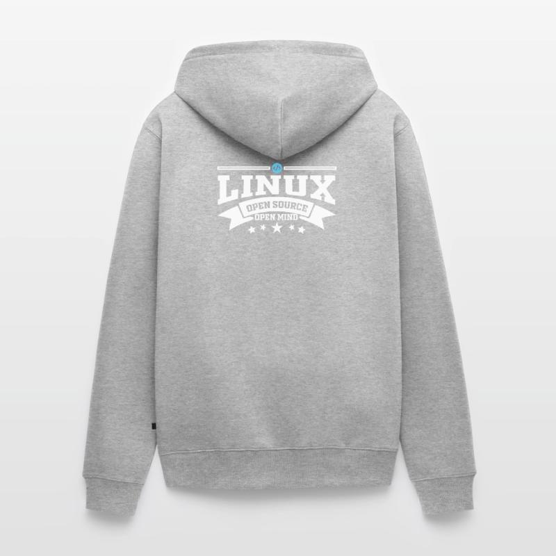 Logiciel Linux système d'exploitation informatique Veste à capuche bio Premium Unisexe