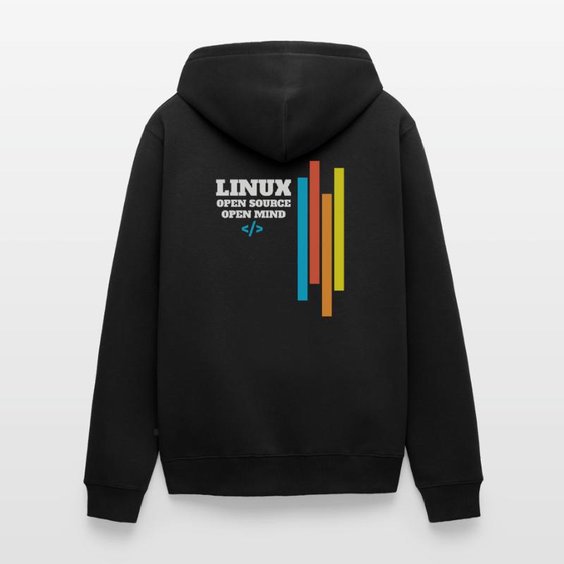 Linux programmer administrator gift Unisex Premium Organic Zip Hoodie