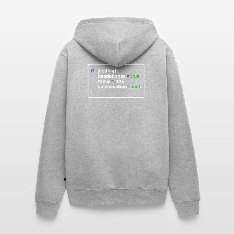 Programmation du programmeur Veste à capuche bio Premium Unisexe