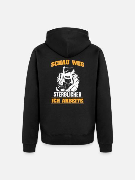 Schweißer Schweißen - Unisex Premium Bio Zip Hoodie - Schwarz