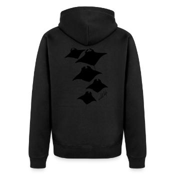 Rayons la faune - Veste à capuche bio Premium Unisexe - noir - Dos - Nico (187cm)