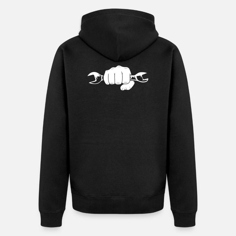 Mécanicien de machines agricoles - Veste à capuche bio Premium Unisexe - noir