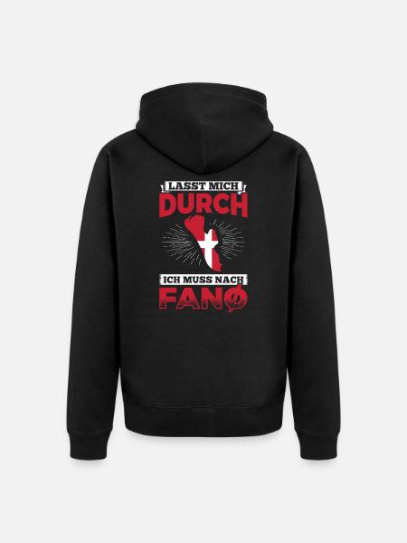 Fanö Denmark Fanø - Unisex Premium Organic Zip Hoodie - black