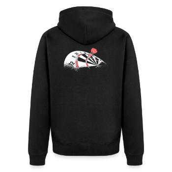 Dart - Veste à capuche bio Premium Unisexe - noir - Dos - Nico (187cm)
