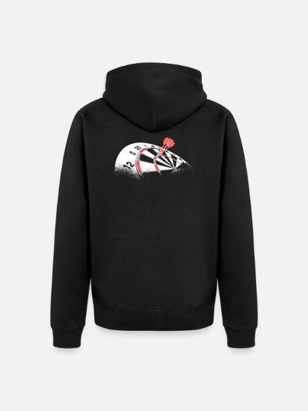 dart - Unisex Premium Organic Zip Hoodie - black